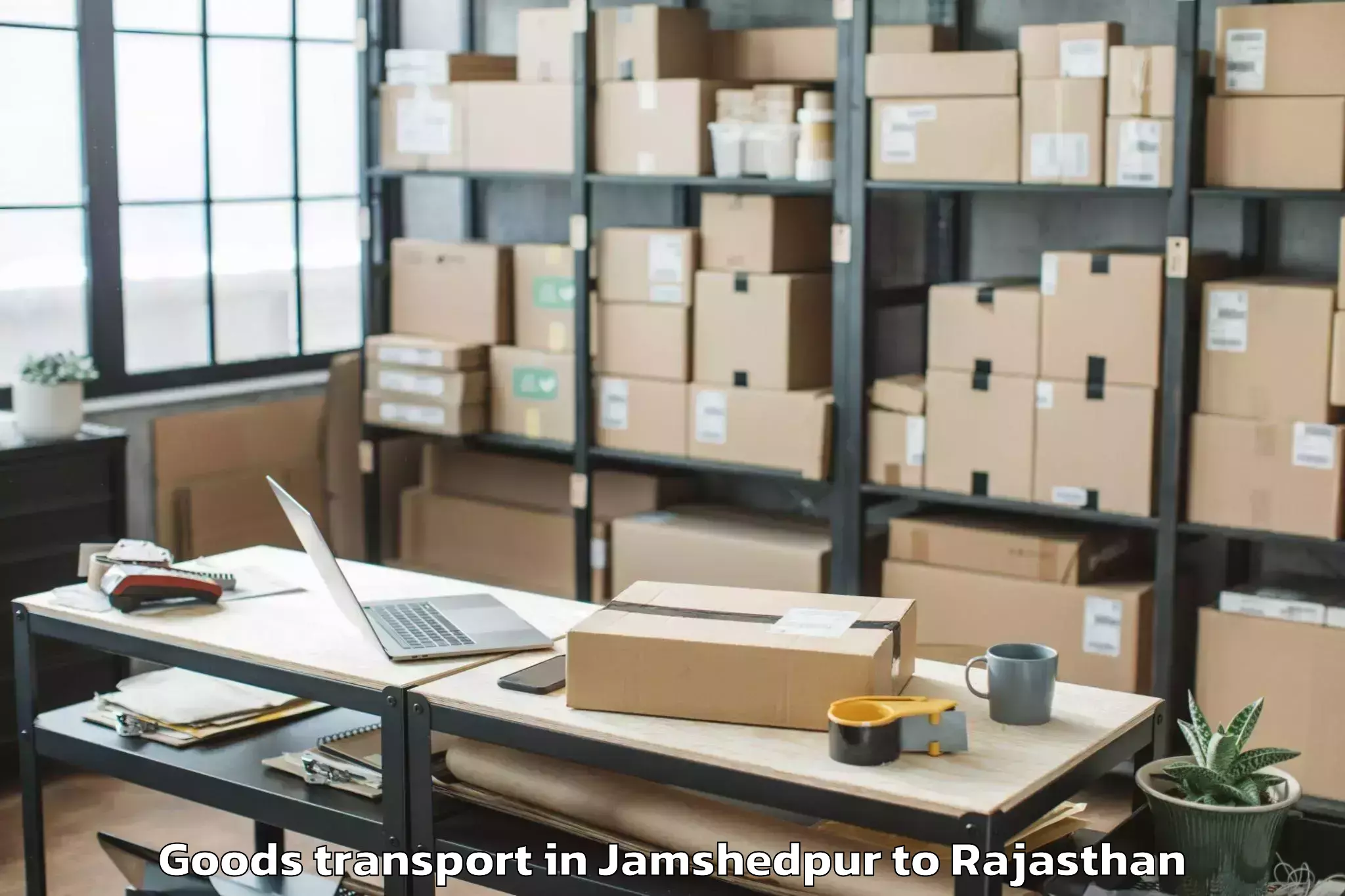 Hassle-Free Jamshedpur to Pacific University India Udaip Goods Transport